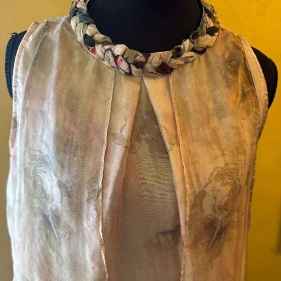 NWT! Queen Mulock 100% Silk Floral Midi Dress - Size S - Picture 6 of 12